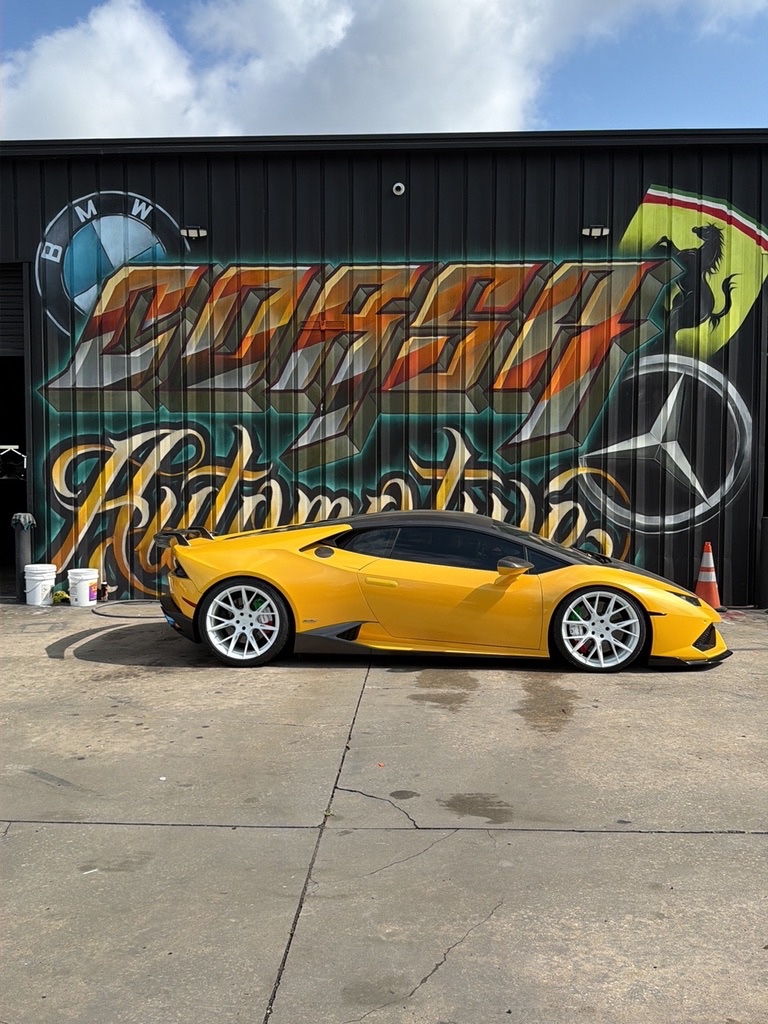 Yellow. Lamborghini Huracan. Corsa Automotive, Orlando.